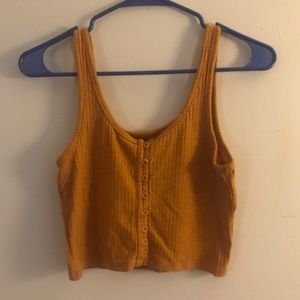Me to We Yellow Crop Top - Size Small